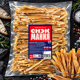 Минтай Премиум солено-сушеная соломка 1 кг