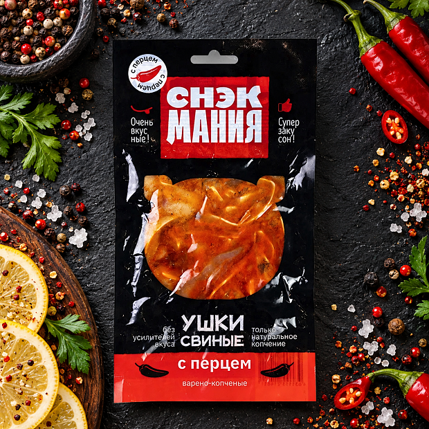 Ушки свиные с перцем 90 г