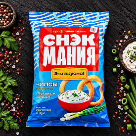 Луковые кольца со вкусом "Сметана и лук" 40 г