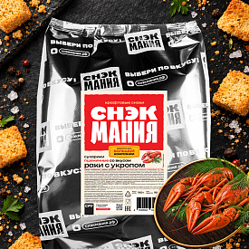 Сухарики пшеничные со вкусом "Раки с укропом" 1 кг