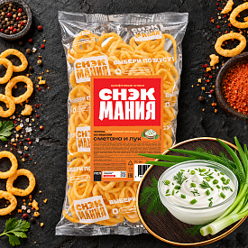 Луковые кольца со вкусом "Сметана и лук" 150 г