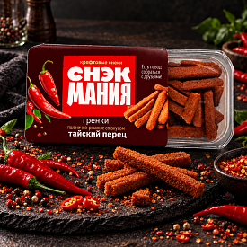 Гренки пшенично-ржаные со вкусом "Тайский перец" 80 г